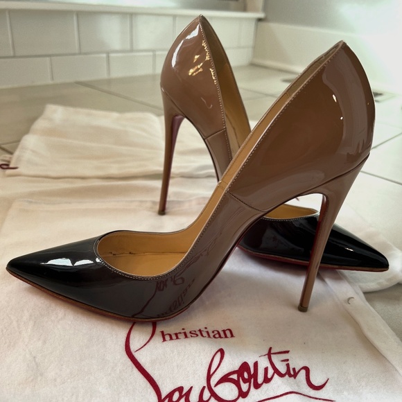 Christian Louboutin - So Kate Black/Tan Ombre 120mm 39.5 - Picture 1 of 8